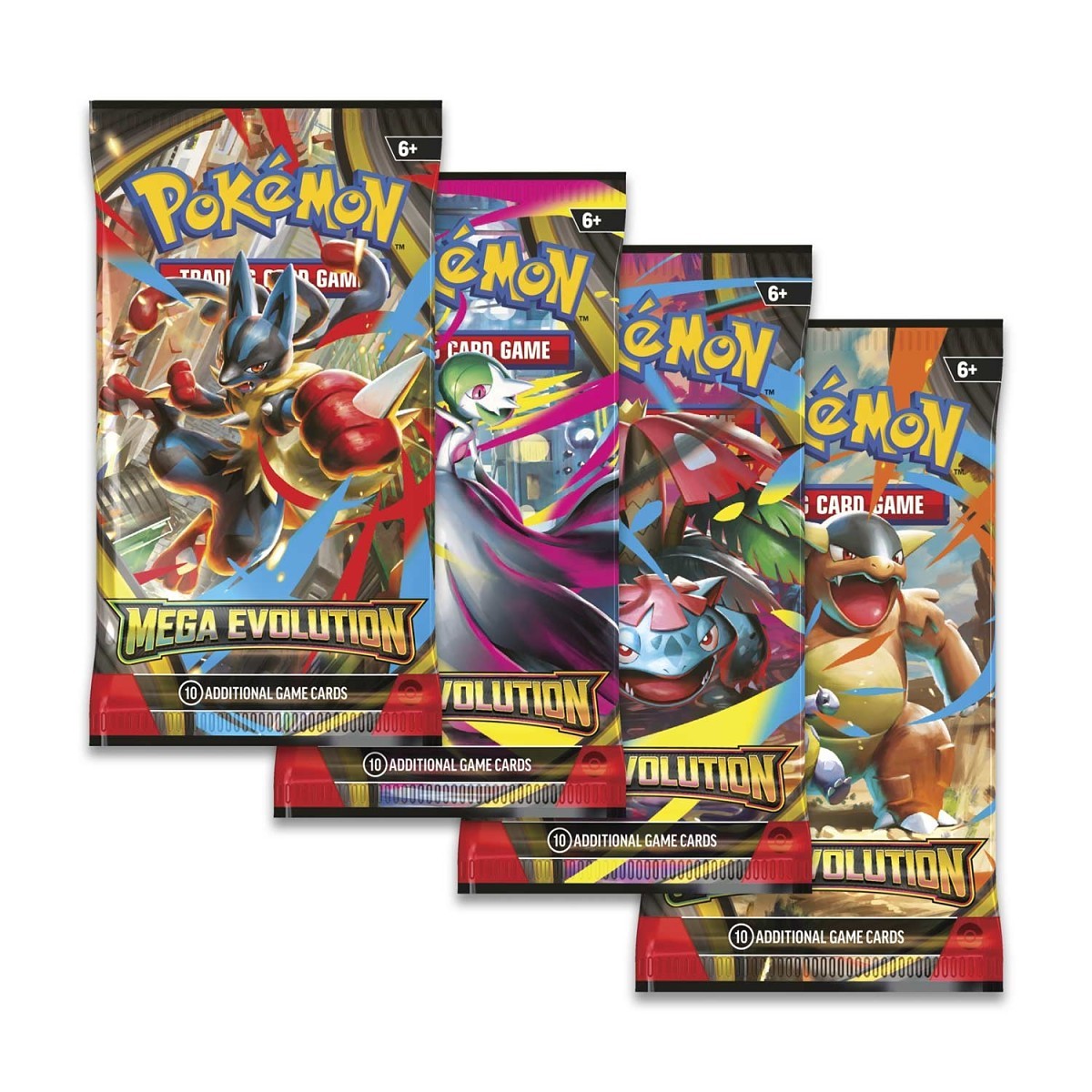Mega Evolution (MEG) · Booster Pack · 4 Piece Full Artwork