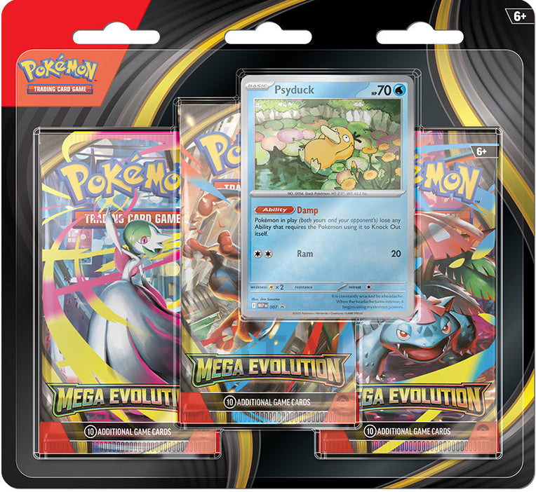 Mega Evolution (MEG) · Psyduck 3 Pack Blister