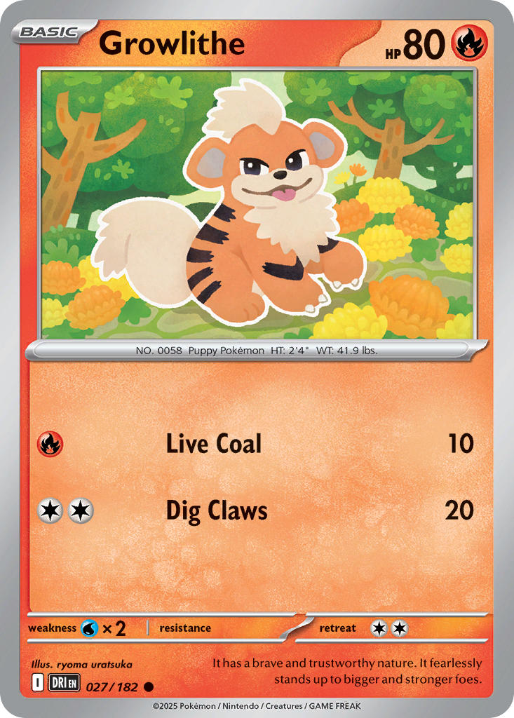 Growlithe · Destined Rivals (DRI) #027