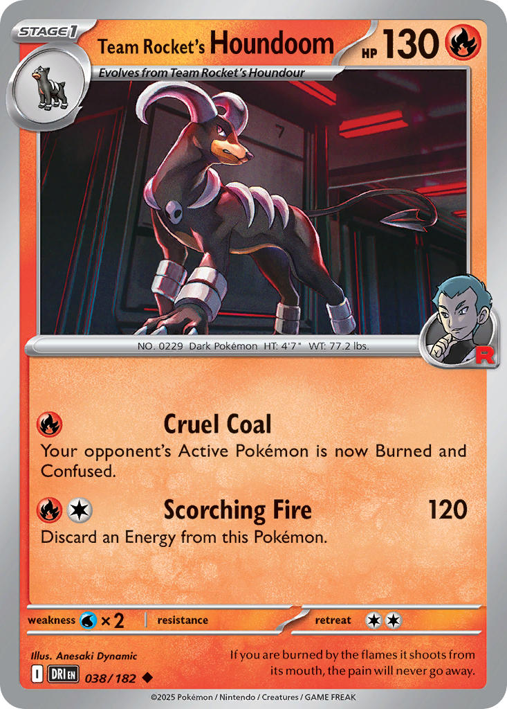 Team Rocket’s Houndoom · Destined Rivals (DRI) #038