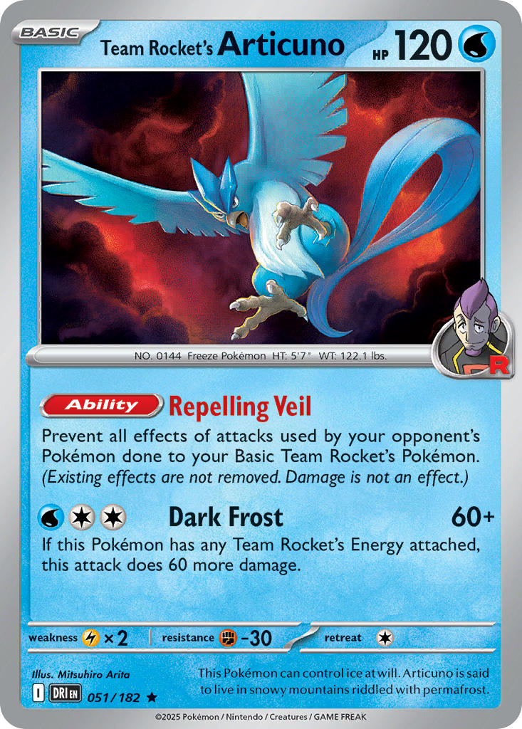 Team Rocket’s Articuno · Destined Rivals (DRI) #051