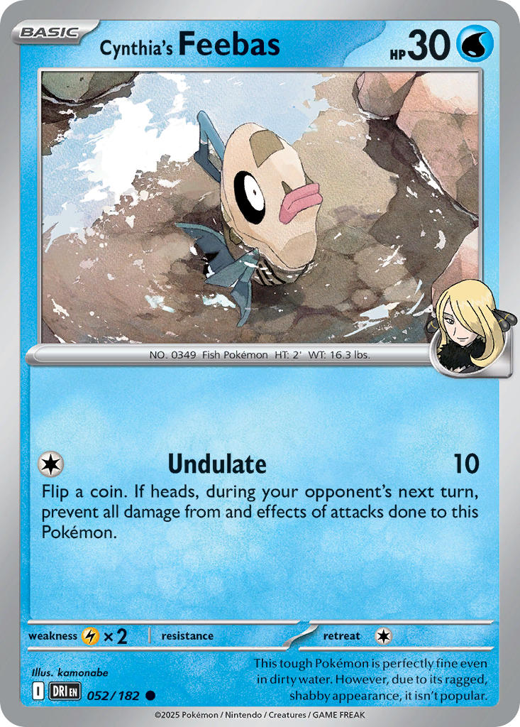 Cynthia’s Feebas · Destined Rivals (DRI) #052
