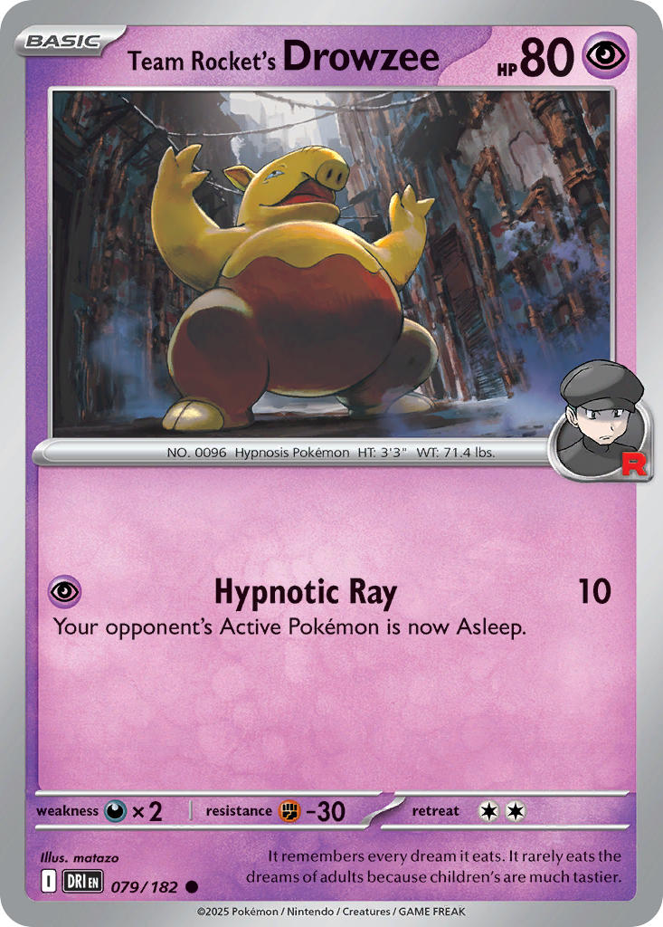 Team Rocket’s Drowzee · Destined Rivals (DRI) #079