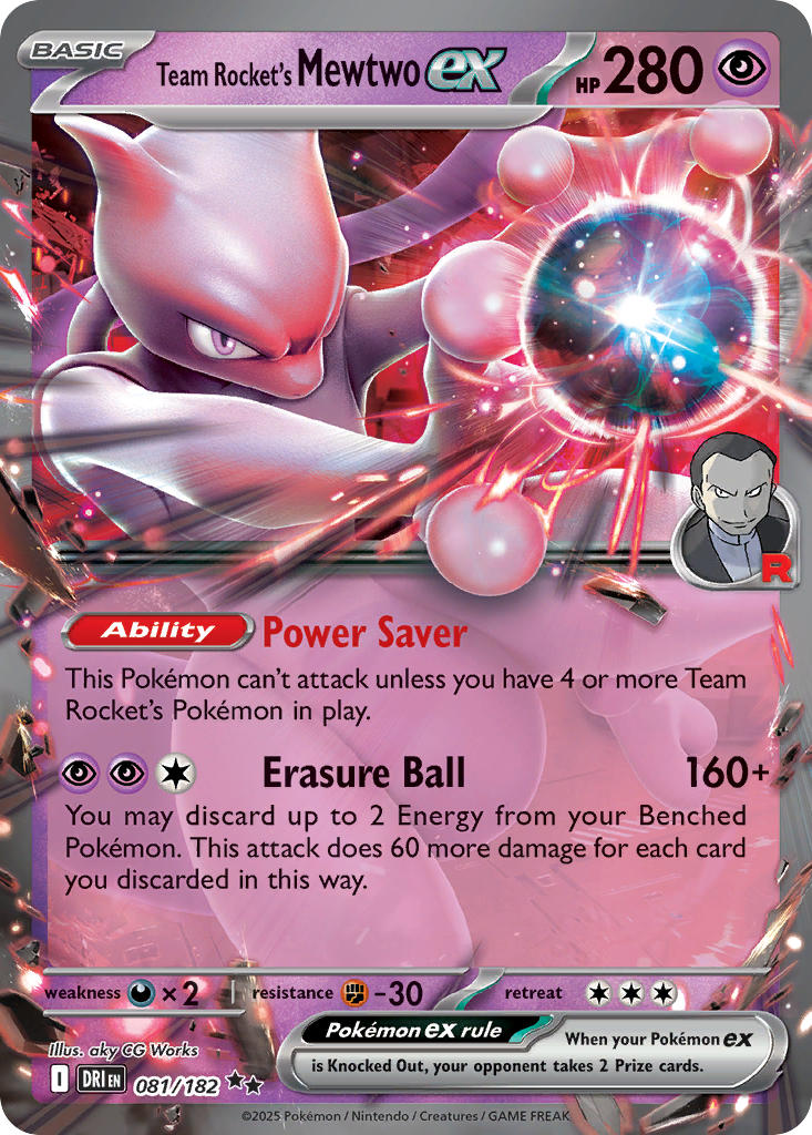 Team Rocket’s Mewtwo ex · Destined Rivals (DRI) #081