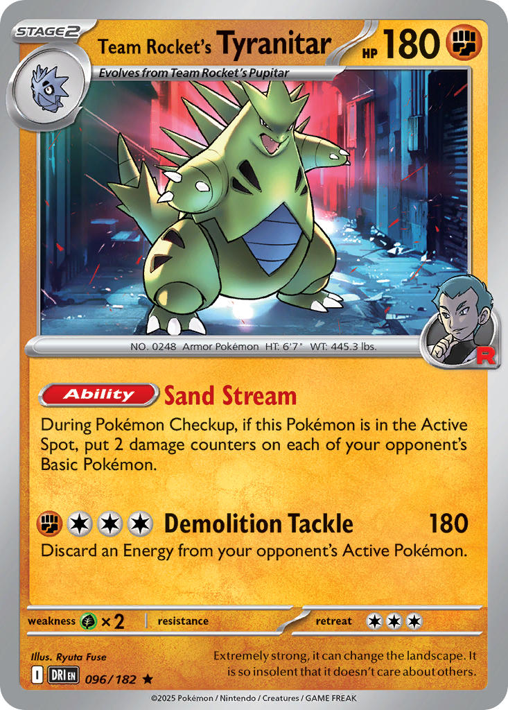 Team Rocket’s Tyranitar · Destined Rivals (DRI) #096