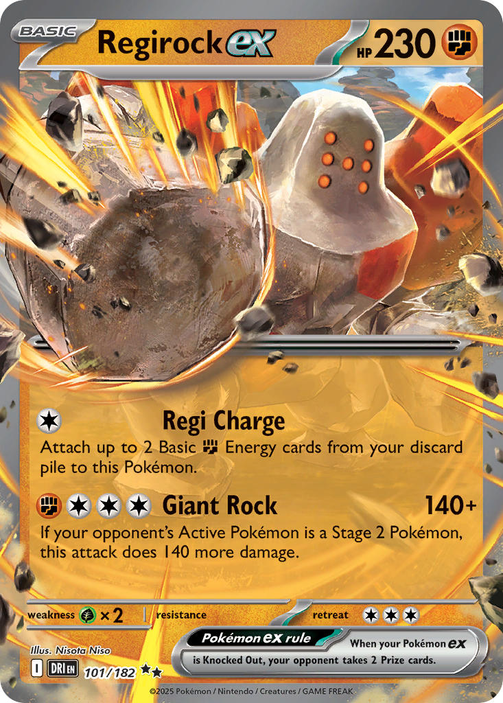 Regirock ex · Destined Rivals (DRI) #101