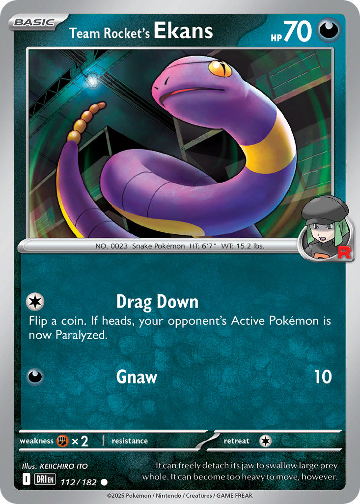 Team Rocket’s Ekans · Destined Rivals (DRI) #112