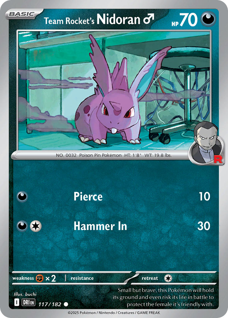 Team Rocket’s Nidoran Male · Destined Rivals (DRI) #117