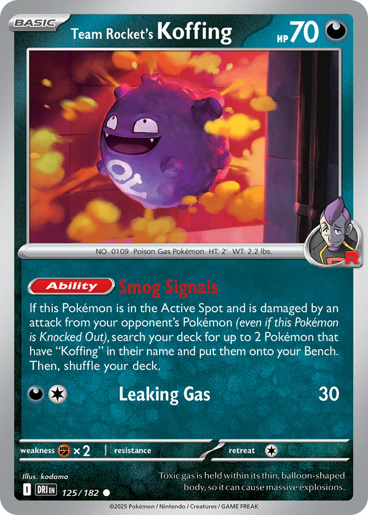 Team Rocket’s Koffing · Destined Rivals (DRI) #125