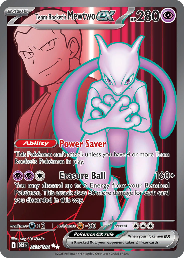 Team Rocket’s Mewtwo ex · Destined Rivals (DRI) #213