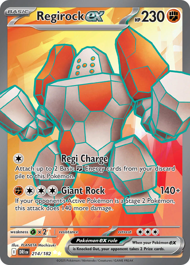Regirock ex · Destined Rivals (DRI) #214