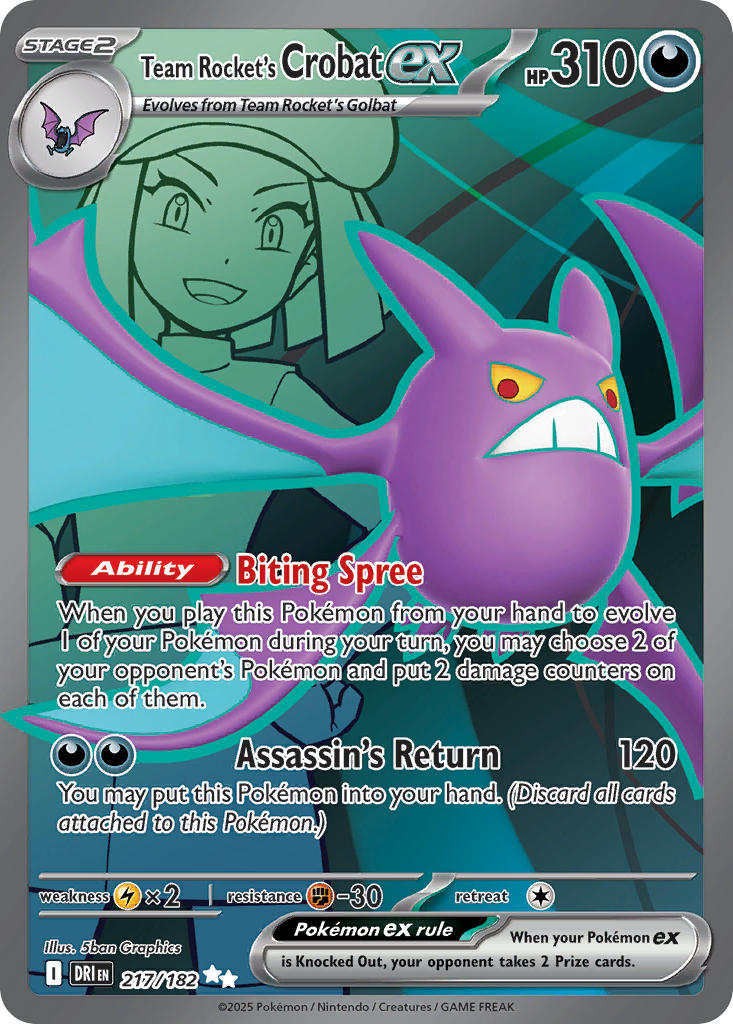 Team Rocket’s Crobat ex · Destined Rivals (DRI) #217