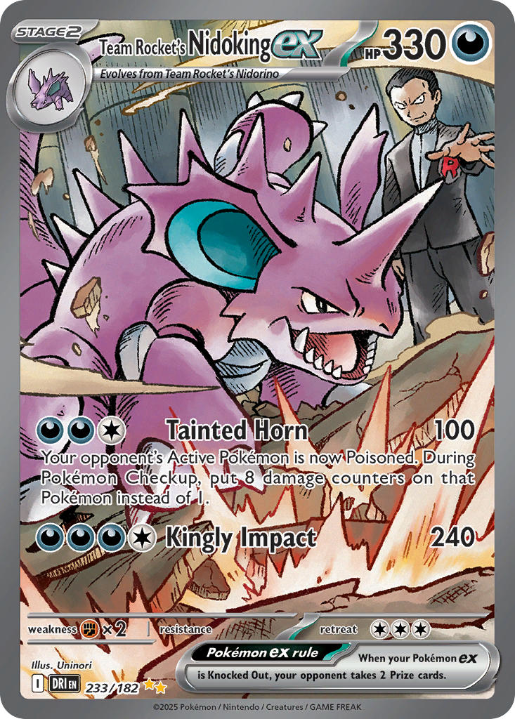 Team Rocket’s Nidoking ex · Destined Rivals (DRI) #233