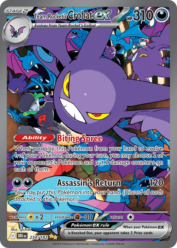 Team Rocket’s Crobat ex · Destined Rivals (DRI) #234