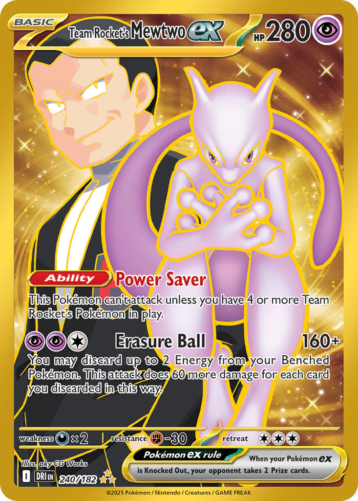 Team Rocket’s Mewtwo ex · Destined Rivals (DRI) #240